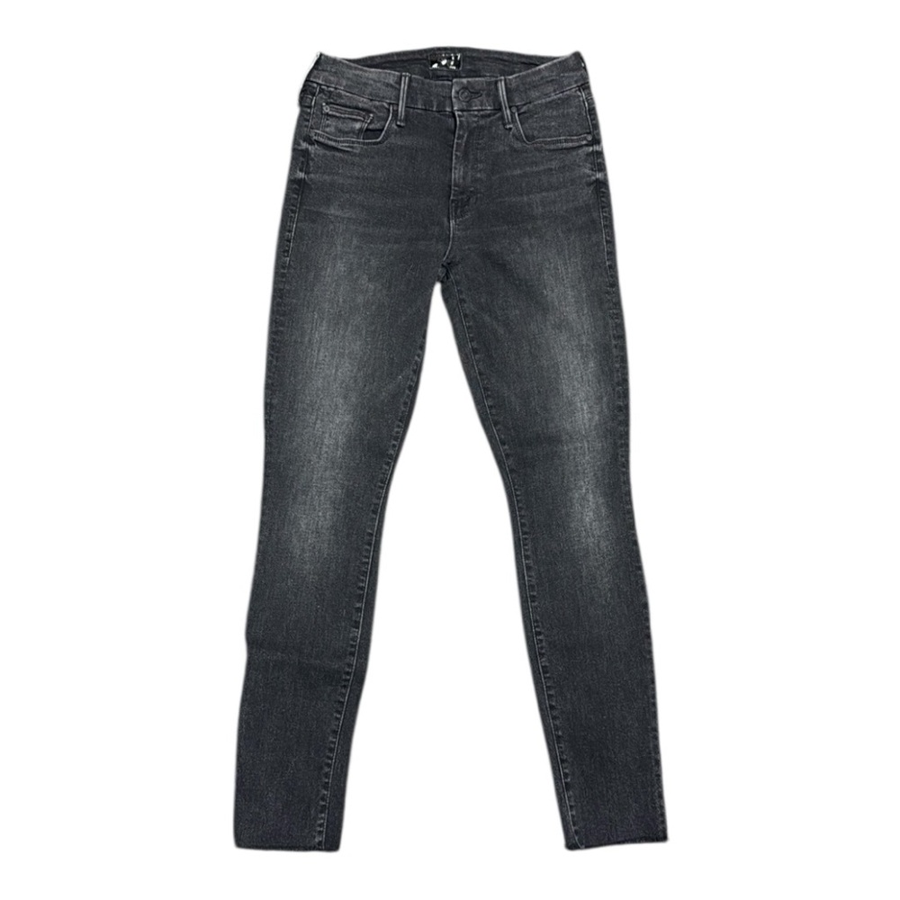 Mother looker ankle fray black jeans size 26.